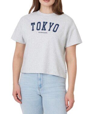 Scotch & Soda Women's Boxy City T-Shirt – Tokyo Graphic – Size XS